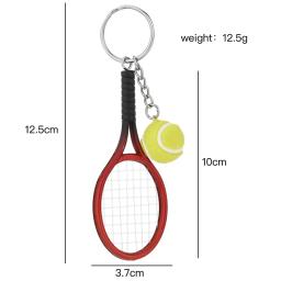 Chaveiro de raquete de tênis-fofo esporte mini chaveiro carro 6 cores pingente chaveiro esportes chaveiro que amam presentes esportivos 17248 - Image 6