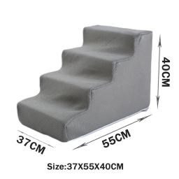 Esponja destacável Pet Ladder para cães e gatos, Pet Stairs Toys, 2, 3, 4 Step, Puppy Ramp, acessórios de escada - Image 4