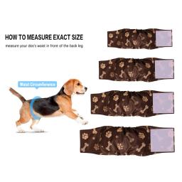 Fralda para cães reutilizável impermeável lavável, envoltório masculino da banda da barriga, shorts para cães grandes, calças fisiológicas femininas, cachorro - Image 1