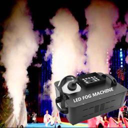 DJ Vertical Fog Machine com luzes LED, Disco Smoke Machine, 24x9W, RGB 3in 1, efeito de palco profissional, fogger, ejetor, 1500W - Image 1