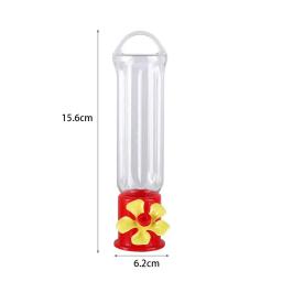 Alimentadores de água portáteis do pássaro com fios suspensos, plástico transparente, à prova de vazamento, garrafa de alimentação do colibri, suprimentos do pássaro, 1pc - Image 6