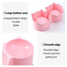 Alimentador de alimentos duplo elevado para animais de estimação, suporte elevado para gato, cachorro e gatinho, bacias d'água, alimentação para animais de estimação, suprimentos e acessórios - Image 4