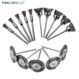 Roda de arame Cup Brush Set, Broca Polimento Dremel Ferramentas, 3mm Shank para Power Die Grinder, Ferramenta Elétrica Abrasiva Rotativa - Image 1