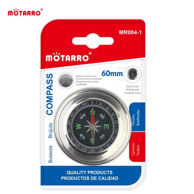 Bússola de Bolso Portátil MOTINO em Alumínio Leve para Acampamento e Caminhadas - Novo 1pc