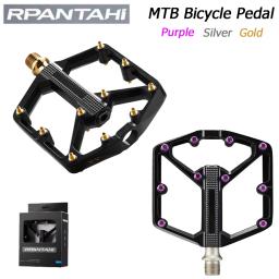 Rpanashi pedais planos de bicicleta mtb, ultraleve, alumínio, 9/16 ", rolamento selado, plataforma peilin, acessórios de ciclismo - Image 2