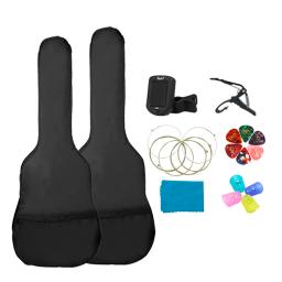 Acessórios profissionais guitarra com saco, acústico e guitarra clássica, corda Pick Tuner, Capo peças de reposição, 38 ", 41" - Image 1