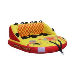 Barco inflável para esportes aquáticos FDS para adultos, tubo rebocável para barcos, 3 pessoas, novo - Image 1