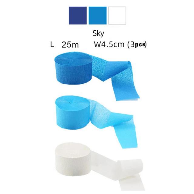 Cenário Colorido de Papel Crepe para Decoração de Aniversários, Casamentos, Natal, Ano Novo, Halloween e Festas Infantis - Conjunto com 3 Peças