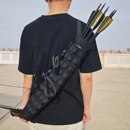 Aljava de flecha de tiro com arco multifuncional saco de seta 1050d à prova dwaterproof água-nylon diferentes maneiras transportar diy para arco caça tiro esporte - Image 6