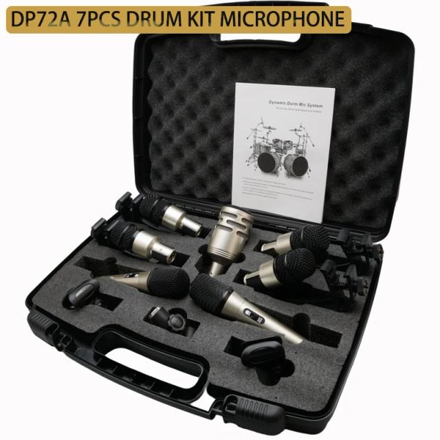 Desempenho Profissional do Microfone Captador para Percussão e Kit de Bateria, Pickup Mic Sem Caixa