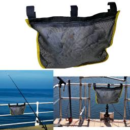 Anti-uv barco doca rail de malha bolsa saco de armazenamento para caiaque marinho barco iate bolso corrimão stash - Image 1