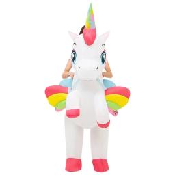 Fantasias infláveis de dinossauro e unicórnio para crianças e adultos, mascote animal, traje de cosplay anime, festa de Halloween, Purim, criança, novo - Image 3