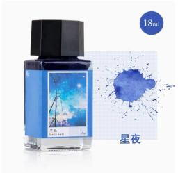 Caneta Oramile-Jin Shen Waterproof Pigment Fadeless, Tinta Colorida, Pintura, Guache, Linha Gancho, Preto, Azul, Preto, Pigmento, 18ml - Image 3