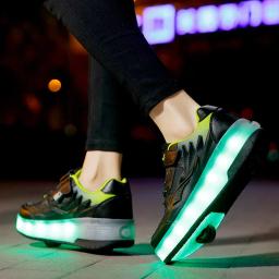 Sapatos de skate para crianças, deformação Parkour, tênis deformáveis, 2 rodas, esporte ao ar livre, deformação infantil, presente para meninos e meninas - Image 4