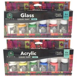 Conjunto De Pigmentos De Tinta Acrílica, Premium DIY Craft, Artigos de Arte para Parede, Graffiti, Guache Aquarela, Desenho De Arte, 6 Cores - Image 1