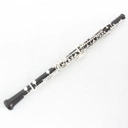 Acessórios completos do instrumento musical de oboé da parte alta com oboé reed profissional prata chapeado ébano oboé - Image 3