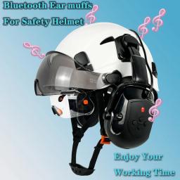 Orelha regalos Bluetooth Tipo Capacete Protetor De Orelha De Trabalho Hard Hat Tipo CE EN352-3 Hearing Protection Music Calling - Image 2