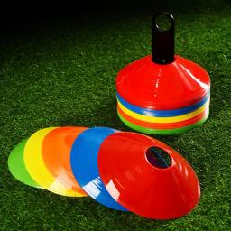 Prato do sinal do treinamento do futebol, Cones, malha com saco, discos do marcador, balde do marcador, treinamento do futebol, pires dos esportes, 50Pcs - Image 2