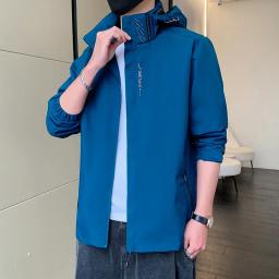 Casaco impermeável e à prova de vento para homens, casaco para escalada, camping, chuva, roupas grandes, quebra-vento masculino, outono, primavera - Image 2