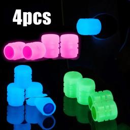 4 pçs núcleo da válvula da motocicleta scooter elétrico acessórios carro pneu fibra chapéu luz luminosa scooters ciclismo esportes - Image 3
