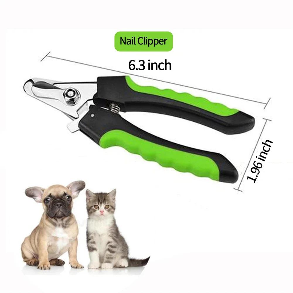 Dog Nail Clippers com guarda de segurança Cat Dog Nail Trimmers Pet Nail Clippers Lâminas afiadas Adequado para cães de médio porte Gatos - Image 1