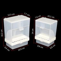 Alimentador automático à prova de respingos do pássaro Recipiente removível Gaiola de papagaio Pele de tigre estorninho Acessórios Peony 1 pc - Image 2