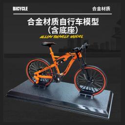 1:10 mini modelo de bicicleta de liga brinquedo dedo mountain bike bolso diecast simulação metal corrida engraçado crianças brinquedos para crianças - Image 3