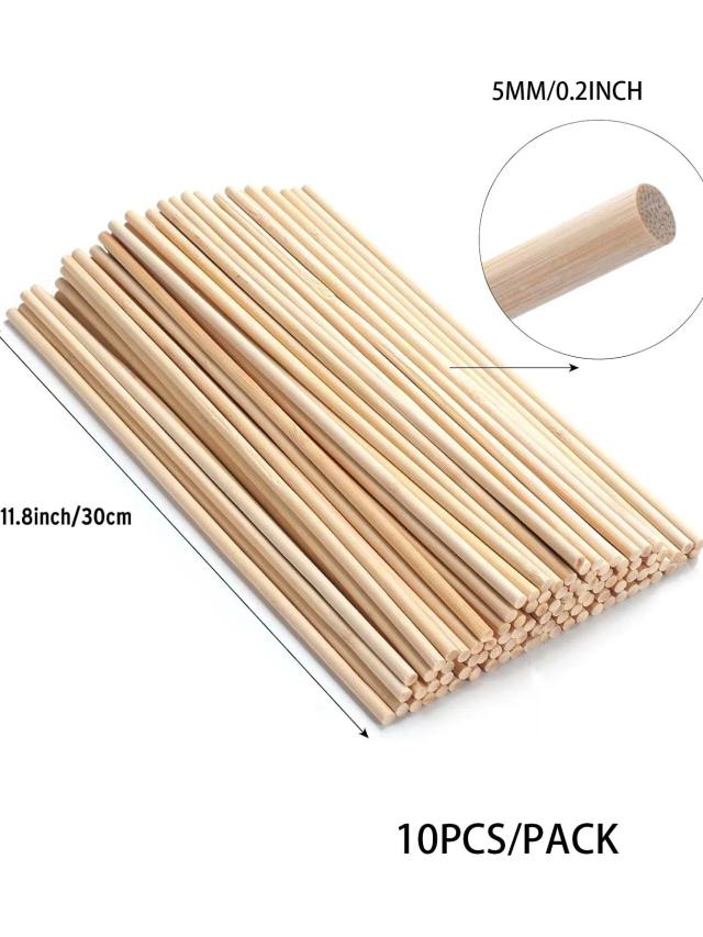 Tiras de Bambu para Artesanato e DIY: Suprimentos Ideais para Modelos de Construção e Protetores de Plantio