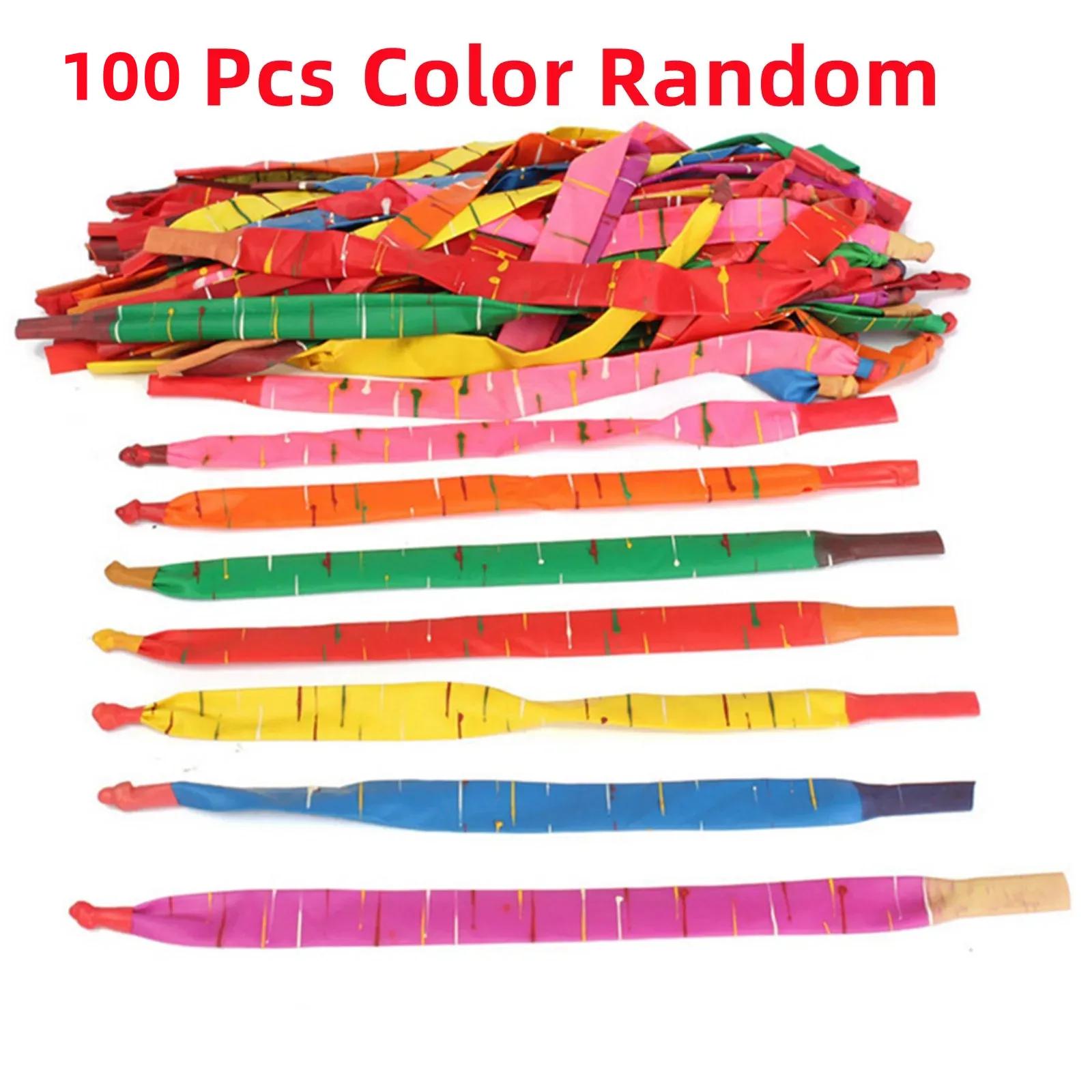 Balão divertido foguete gritando, Balões gigantes do apito voador, Cor brilhante, Ir para o céu, Kids Party Toy, 100pcs - Image 1