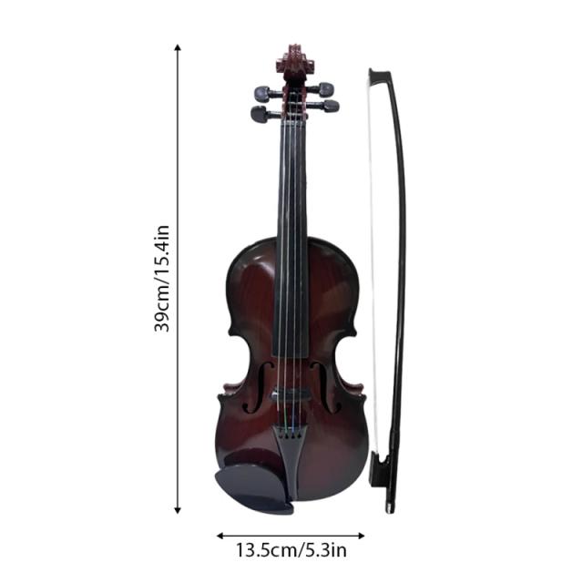 Simulado de Violino: Kit Prático para Iniciantes com Instrumento Musical, Acessórios e Cordas Ajustáveis