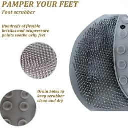 Almofada de massagem de banho de silicone com ventosas, Chuveiro Pé, Back Scrubber, Escova de almofada, Esfoliante Wash Mat - Image 6