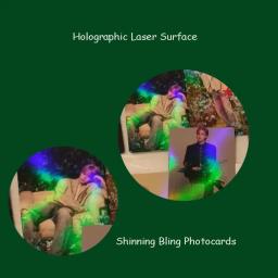 Kpop Photocard Holographic Laser Photo Print, Cartão Postal para Fãs, Presentes Acessórios, Merch, 13pcs por lote - Image 3