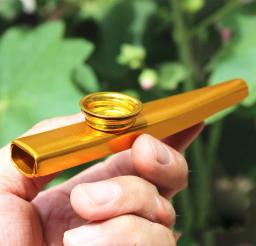 Lightweight Metal Kazoo Flauta para iniciantes, instrumento musical portátil, amantes, instrumento de sopro, design simples, venda quente, 1pc - Image 6