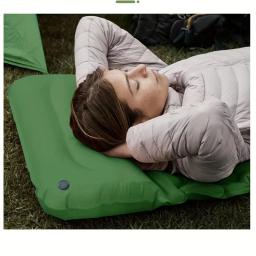 Outdoor Camping colchão inflável, almofada de dormir com travesseiros, ultraleve air mat, built-in bomba inflator, caminhadas colchão, novo - Image 5