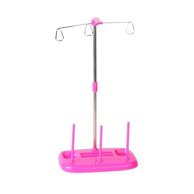 Organizador de Linhas para Bordado: Suporte para 3 Spools e Ferramentas DIY para Costura e Acessórios Domésticos