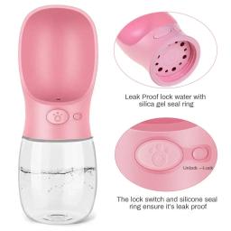 Garrafa de água cão portátil, caminhada ao ar livre, cachorro, pet, viagem, tigela, suprimentos para gatos, 350ml, 550ml - Image 3
