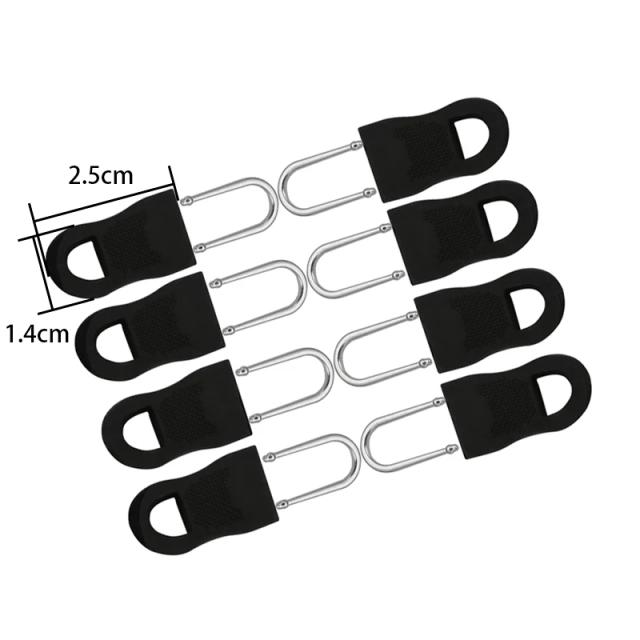 Zipper Puller Substituto para Malas e Mochilas - Conjunto de 8 e 12 Peças para Reparos em Tendais e Viagens