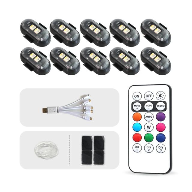 Luz LED Multifuncional para Carro Recarregável Sem Fio 4 Unidades