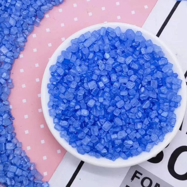 Decoração de Bolo Oceano Colorido com Glitter e Sprinkles para Festas