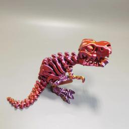 Tyrannosaurus rex fóssil dragão, crânio de impressão 3D, articulação móvel, brinquedo de decoração, pode ficar grande boca, modelo de dinossauro, novo - Image 5