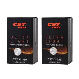 Cst 26/27.5/29 polegadas 700c mtb bicicleta de estrada tubo interno ultra leve presta schrader válvula fv/sv 0.6mm câmera de pneu de bicicleta - Image 2