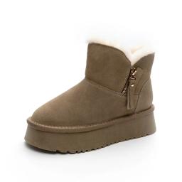 Geunine-Botas De Neve De Pele, Tamanho 39 - Image 6