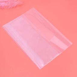 Capa de livro de plástico transparente, protetor de livro de exercícios à prova d'água, 5 peças 16k, filme de livro didático, design durável e transparente - Image 2