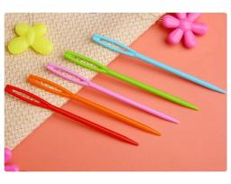 Agulhas De Tricô De Plástico Para Crianças, Agulhas De Tricô, Ganchos De Crochet, Agulha De Fios De Lã, Camisola DIY, Ferramentas De Tecelagem, 7 cm, 9 cm, 15cm, 30 PCs - Image 5