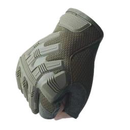 Luvas táticas sem dedos dos homens ao ar livre luvas de meio dedo airsoft caça combate equitação caminhadas tiro luva de meio dedo - Image 5