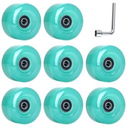Rodas de skate para exterior e interior, rolo de linha dupla, rodas PU, acessórios de patinação, 58mm x 32mm,82A, 8pcs - Image 2