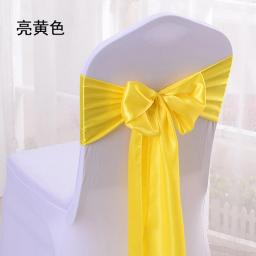 Cetim arco faixas para cadeira, nós, fita para casamento, borboleta laços para festa, evento, banquete do hotel, decoração para casa, 10 PCs, 100PCs - Image 6