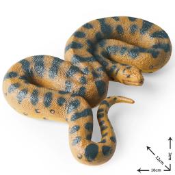 Simulação de animais selvagens para crianças, figuras de plástico pvc, cobra, cobra, cobra, cobra, modelo, brinquedo de ação - Image 3