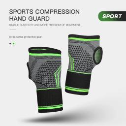 Suporte de pulso de malha elástica Bandagem ajustável Mão Sport Wristband Gym Hand Guard Envoltório do túnel do carpo 1pc - Image 2