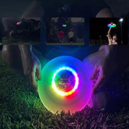 Disco giratório voador final, disco de arremesso profissional, leve para esportes ao ar livre, praia, camping, jogo, ginásio, 175g, 20LED - Image 4